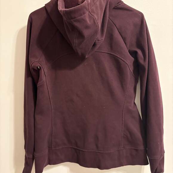 Athleta Triumph Full Zip Hoodie in Antique Burgundy Medium - Picture 4 of 4